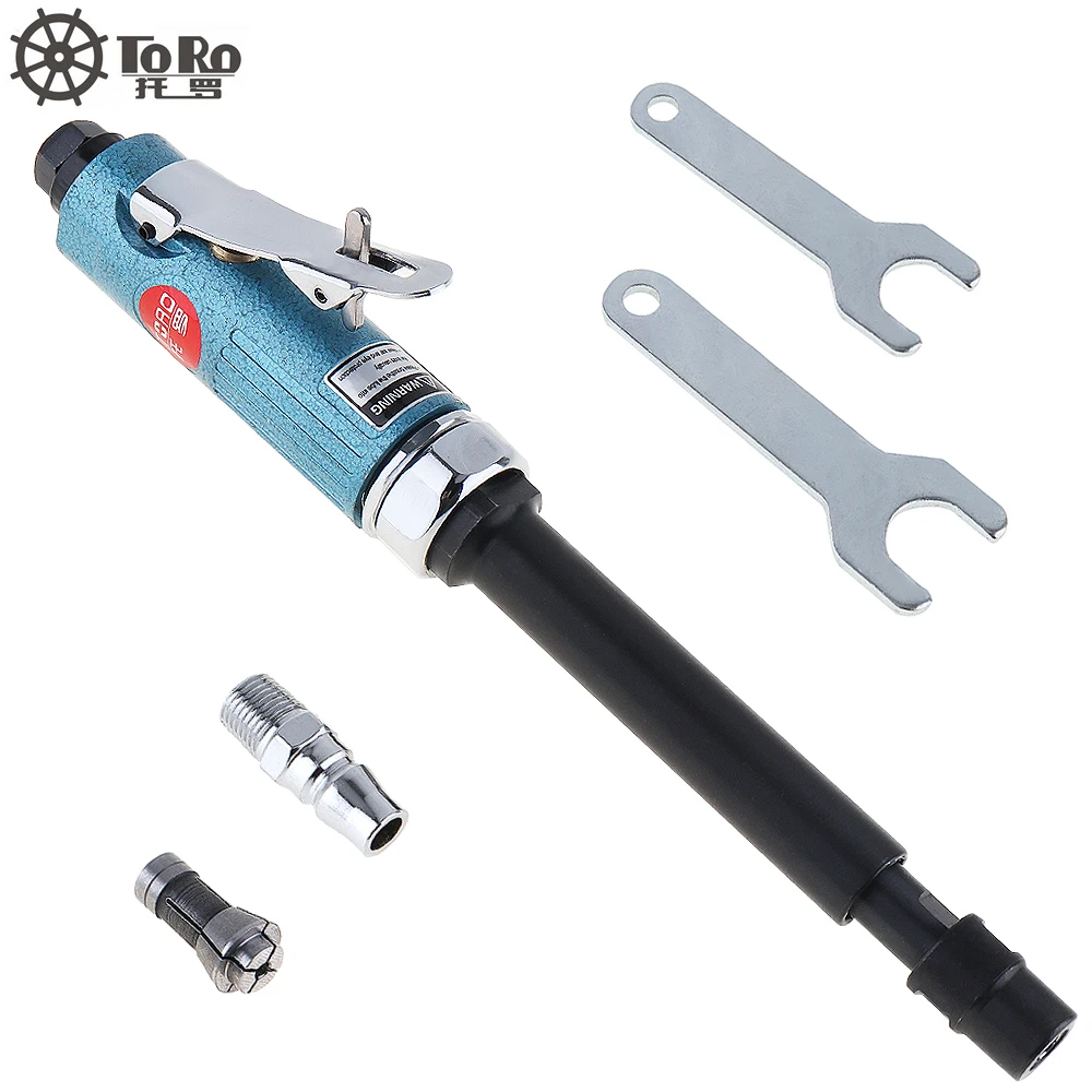 

TR-4152 1/4 25000RPM Extended Shaft Straight Shank Pneumatic Grinding Machine Air Die Grinder for Engraving Grinding Tire Repair