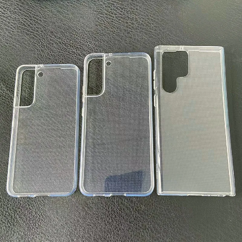 

For Samsung Galaxy S22 S22Pro S22Ultra Single Bottom 1.5mm Thick TPU Soft Case Transparent Mobile Phone Protection Back Cover