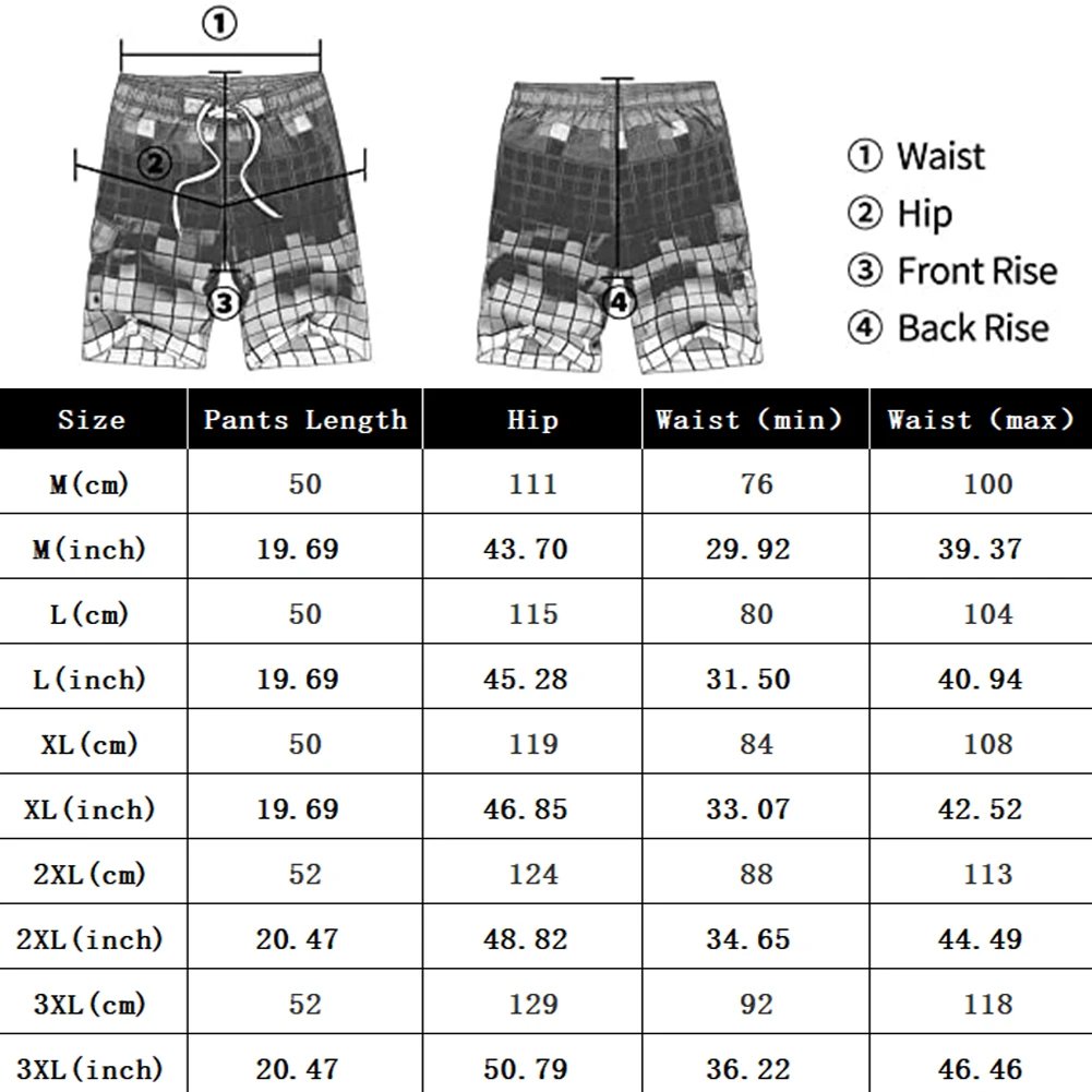 

2020 New Fitness Printing Quick-Drying Beach Shorts Men'S Swimwear Men'S Swimming Trunks Summer Swimming Beachwear Surf Shorts