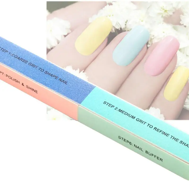 

Random Nail File Buffer Thick Matte Face Nail File Buffer Trimmer Matte Strip Nail Art Tool For Natural Extended Fake Nails