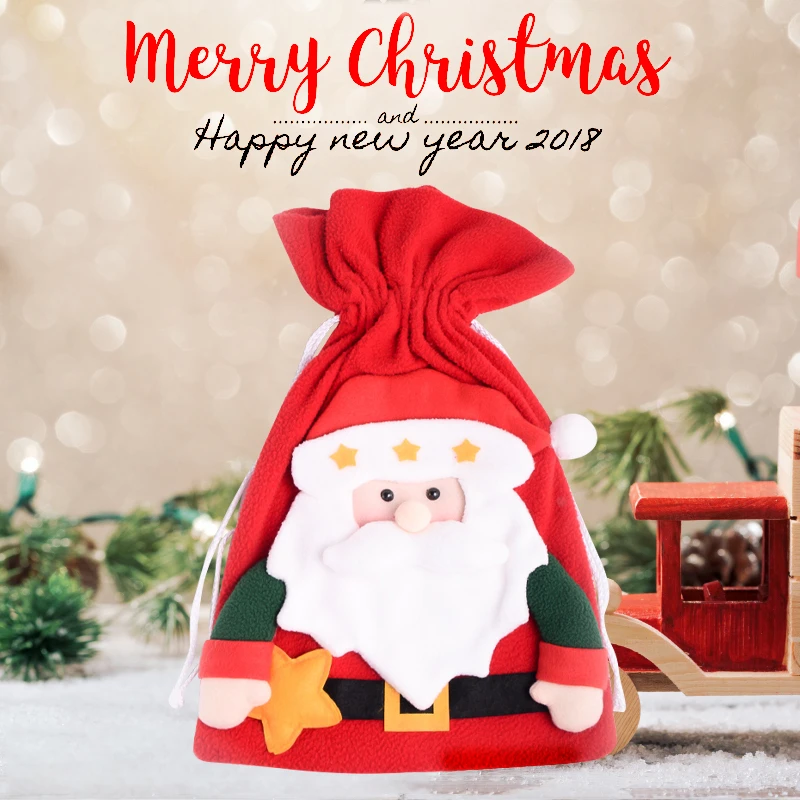 

Merry Christmas Socks Bag Christmas Stocking Christmas Tree Pendant Decorations for Home Xmas Gift
