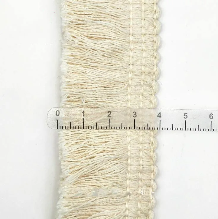 10 ярдов/партия хлопковых шифрования кружево бахрома находится на расстоянии 4 см