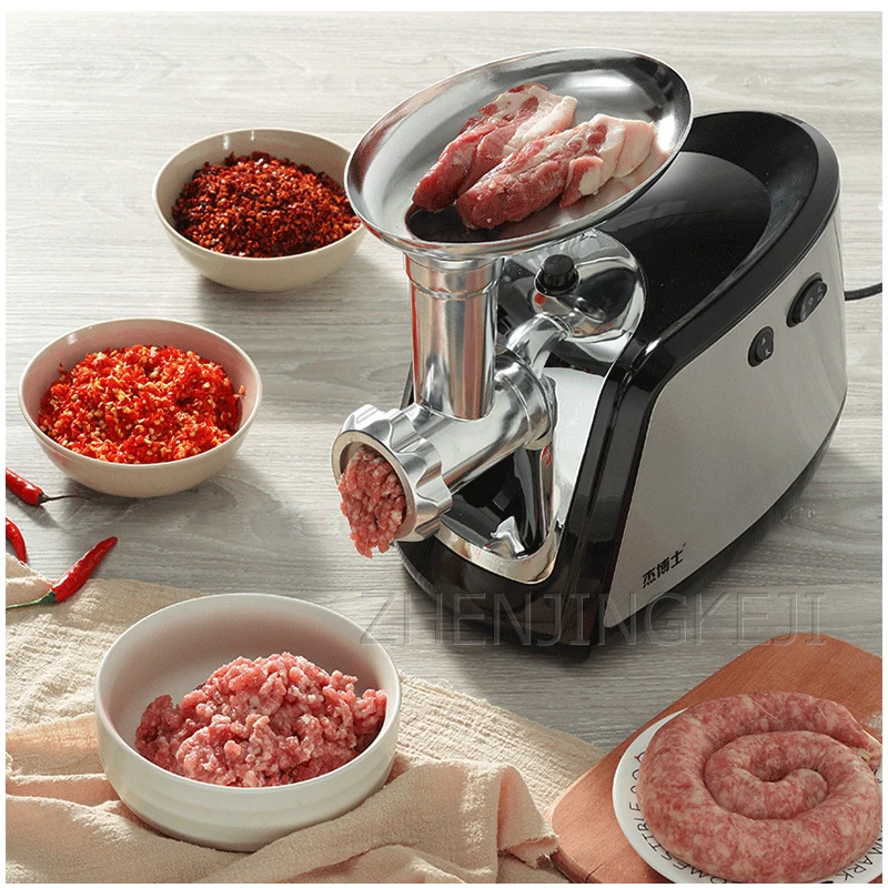 

Электрическая мясорубка для домашнего использования, маленькая многофункциональная машина из нержавеющей стали для наполнения, полностью...