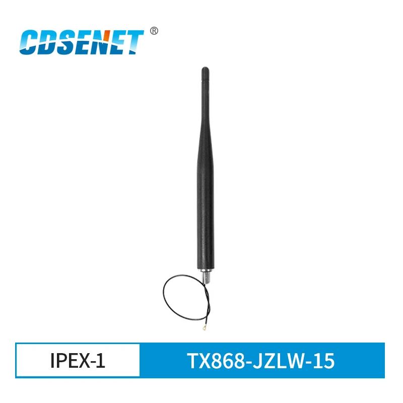 

868 МГц шкаф резиновая антенна TX868-JZLW-15 3dBi IPEX-1Small Размеры Водонепроницаемый гайка, подходит для приготовления пищи на воздухе IOT устройств