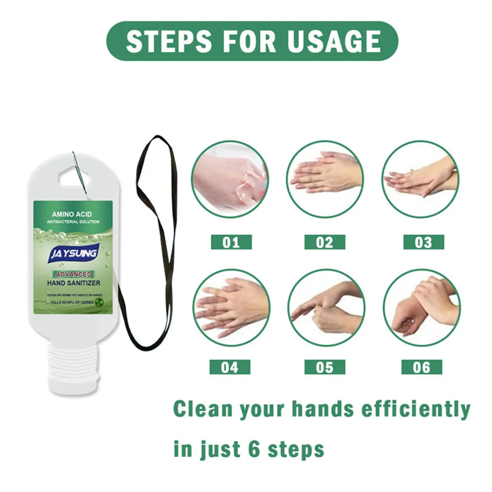 50 ML portable hand sanitizer Instant Hand Sanitizer Spray Disinfection 75% Alcohol Portable Rub soap | Дом и сад