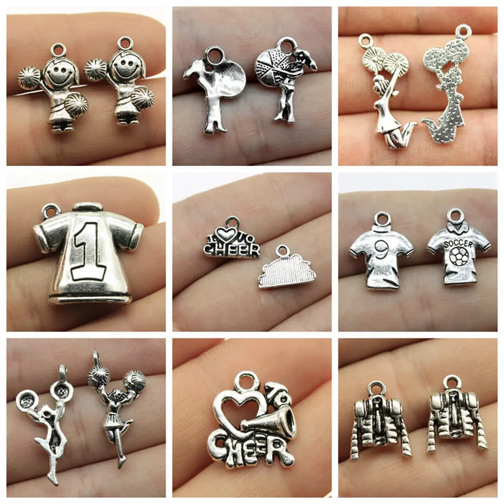 jewelry findings components Cheerleaders Charms for bracelets charm pendant
