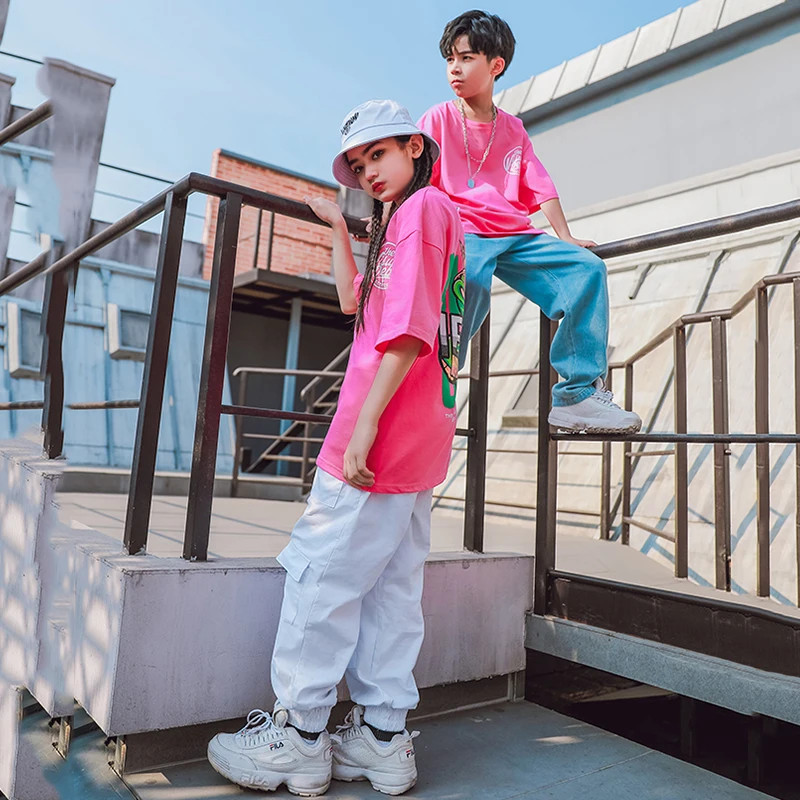 Джазовые костюмы для мальчиков и девочек одежда уличных танцев свободные