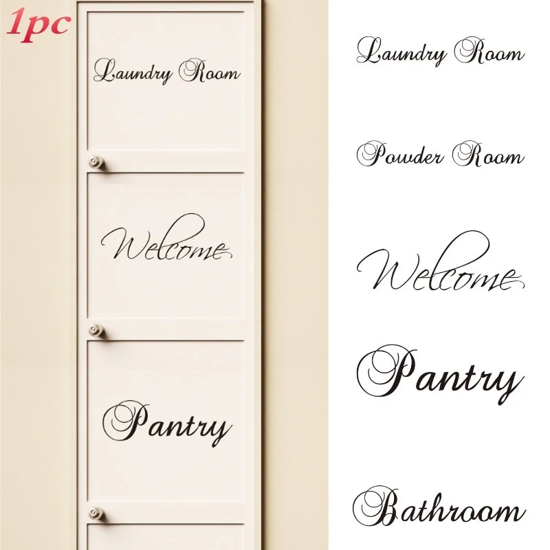 Добро пожаловать дверь комнаты стикер домашние наклейки на стену Декор