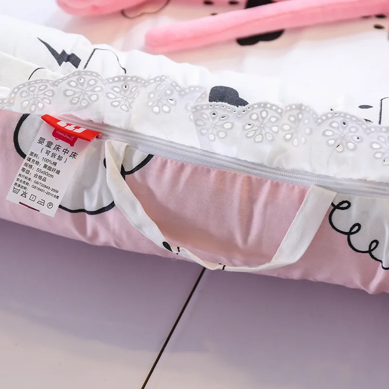 Мобильная портативная кроватка для младенцев путешествий Детская Хлопковая