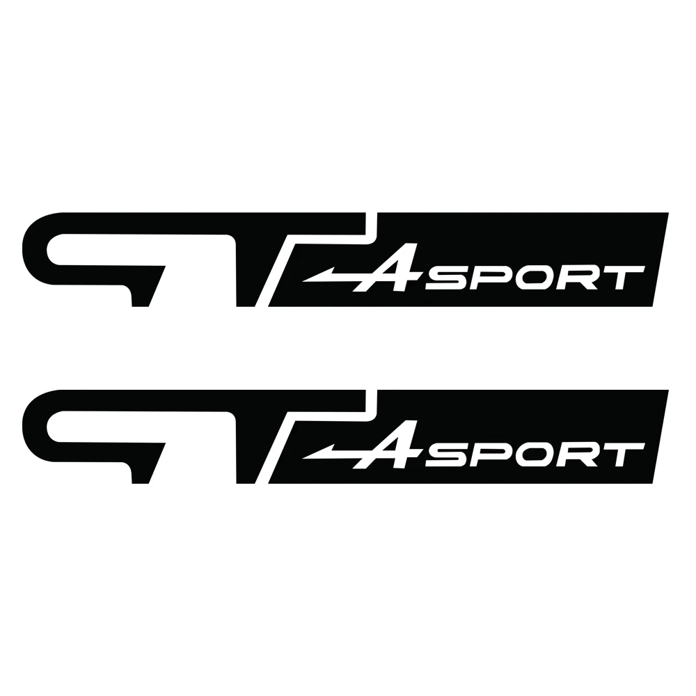 Виниловая наклейка GT Sport с эмблемой логотипом на боковой части автомобиля крыло