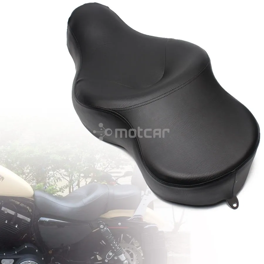 

Для Harley XL883 XL1200 N Sportster 05-13 мотоциклетная черная сольная кожа + Драйвер из мягкой пены + ПАССАЖИРСКОЕ СИДЕНЬЕ в стиле ретро