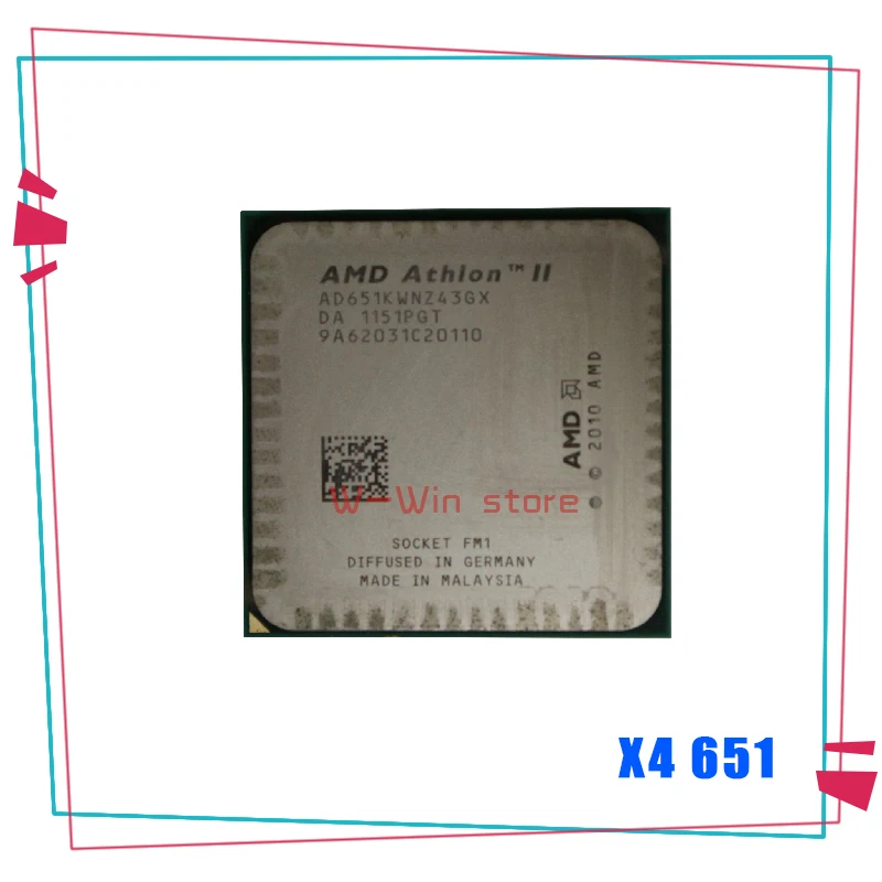 Процессор AMD Athlon II X4 651 651X 651K 3 0 ГГц четырехъядерный процессор AD651KWNZ43GX / AD651XWNZ43GX
