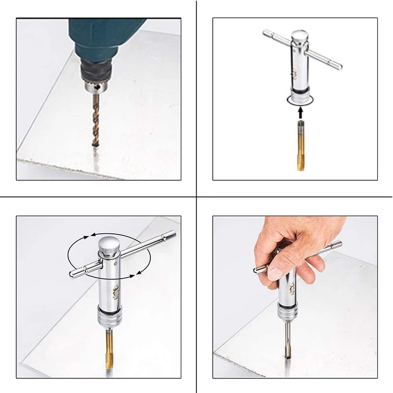 Набор регулируемых титановых кранов M3-M8 кран для машины с обновленной Т-ручкой