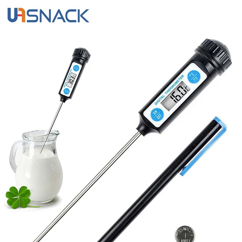 

Electronic Digital Food Thermometer for Cake Candy Fry BBQ Food Meat Temperature Household Baking Thermometers with Long Probe
