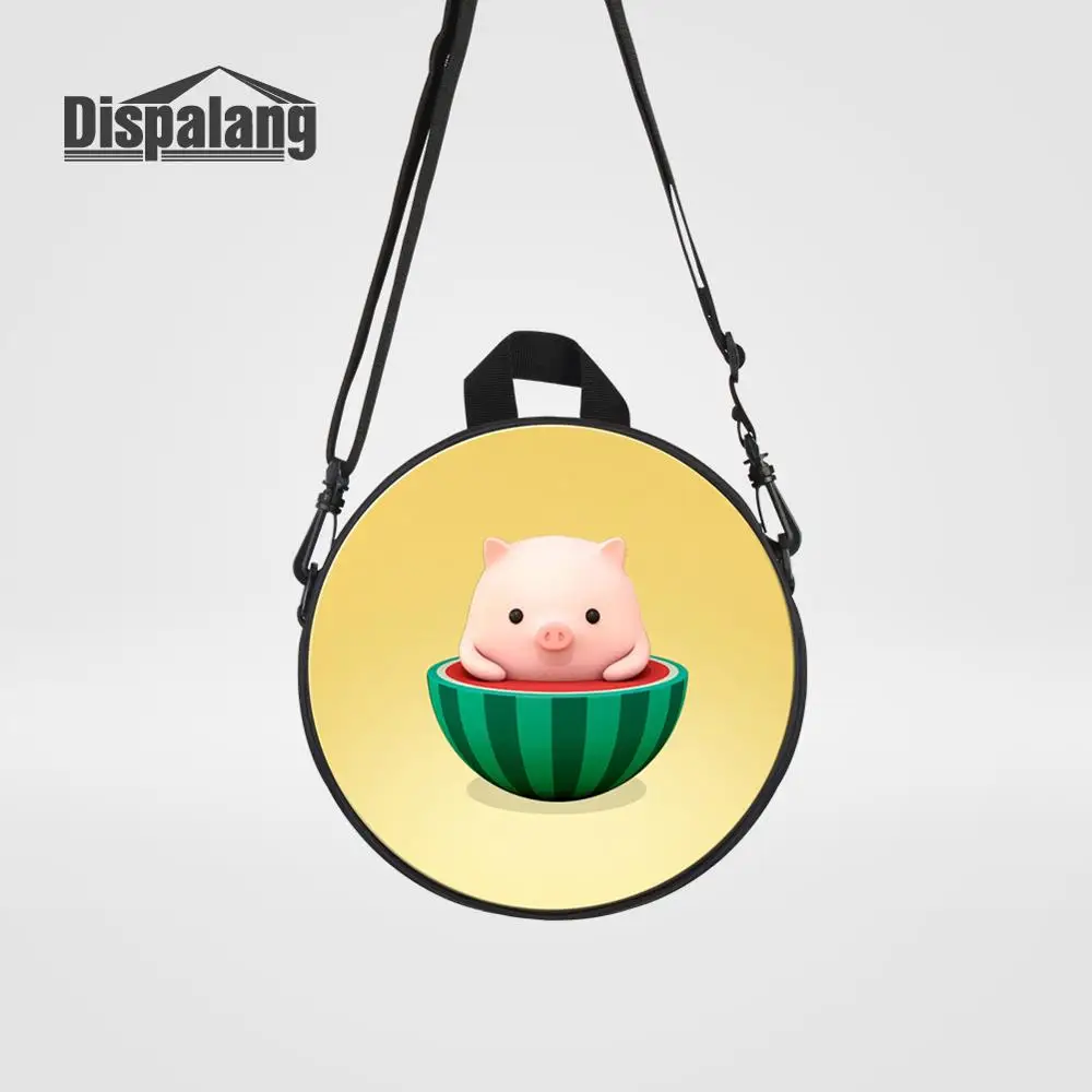 Backpack26 Dispalang новые Мультяшные детские сумки-мессенджеры с принтом лисы для девочек милые животные круглые Rugtas детские мини сумки через плечо - Цвет: Backpack26