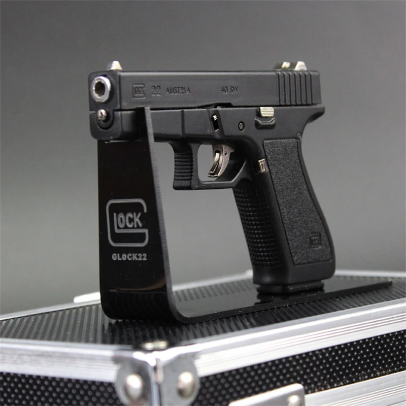 Llavero en miniatura de pistola Glock 22, modelo 1:2, 05, carcasa de Metal completa, lanzamiento de aleaci&oacute;n, regalo de cumplea&ntilde;os favorito de ni&ntilde;o, novedad de 2021-3