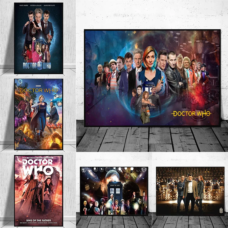 

Science Fiction TV Play Doctor Who Poster Prints For Living Room Scary Monster The Weeping Angels Canvas Painting Wall Art Decor