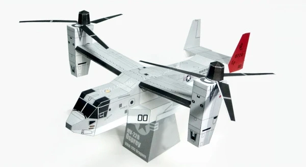 Скоп вертолет Бумага модель военно транспортной Головоломка Самолет ручной