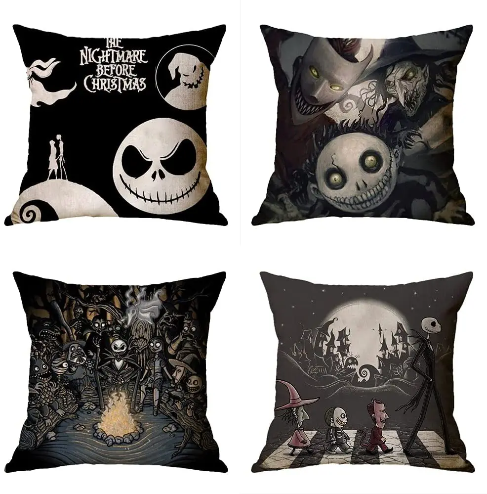 Набор наволочек на диванные подушки Хэллоуин 18x18 дюймов 4 шт. | Дом и сад