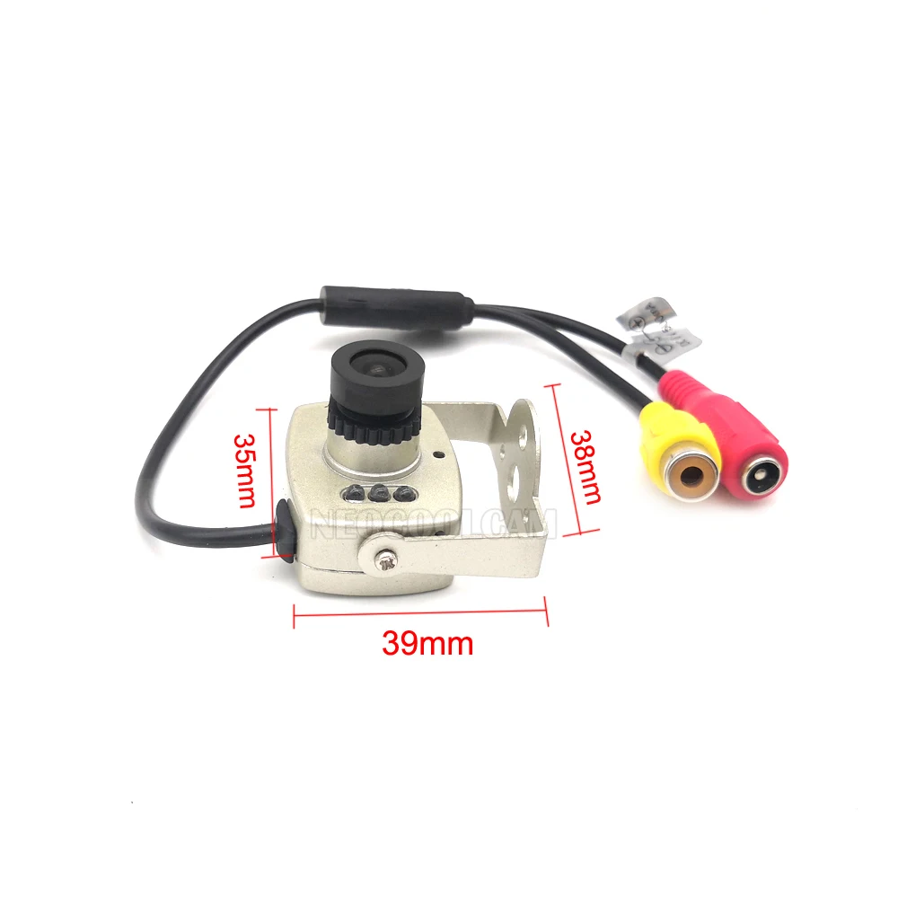 HD 700TVL CMOS цветная маленькая металлическая аналоговая мини-камера 850нм