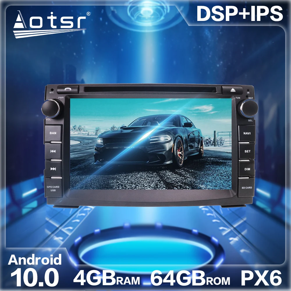 Android 10 0 4 + 64 ГБ Автомобильный Радио плеер GPS навигация для KIA VENGA CEED 2009 2017 авто