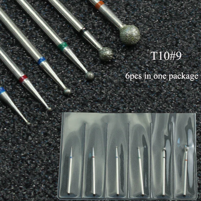 ERUIKA 9 типов набор фрез для маникюра электрическая машинка вращающиеся сверла