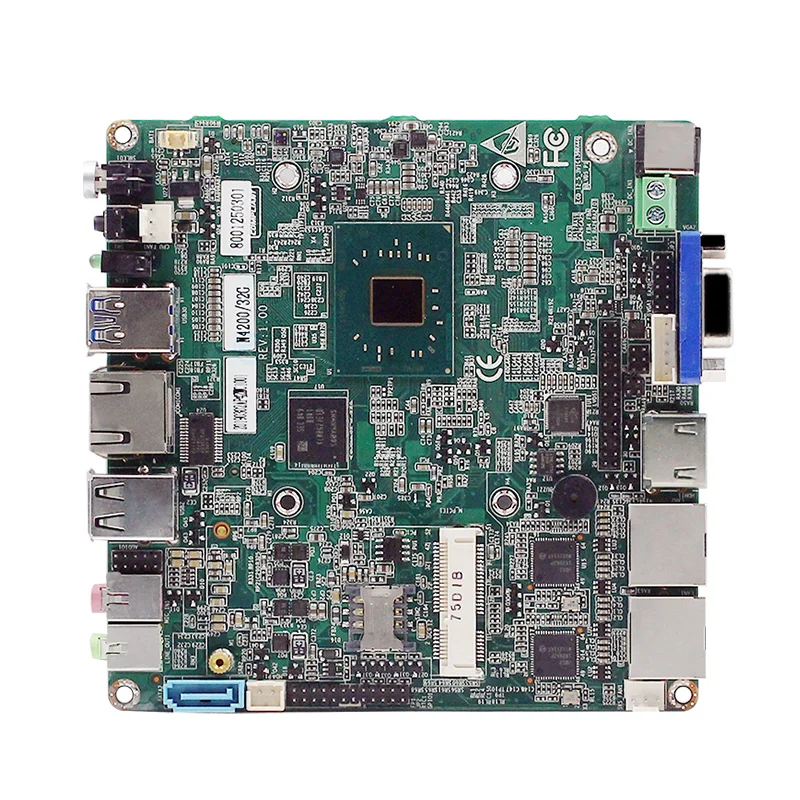 Безвентиляторная Материнская плата Intel Nuc nano itx E3940/N4200 mini pc материнская DDR3 SODIMM 204