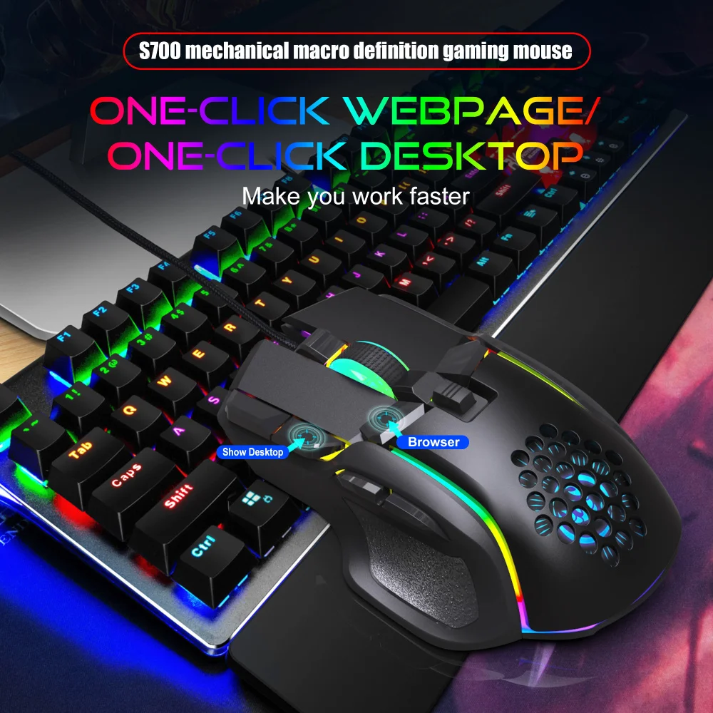 new 12800 dpi usb gaming mouse rgb backlight computer gamer 10 buttons programming wired mice gamer for laptop pc desktop free global shipping