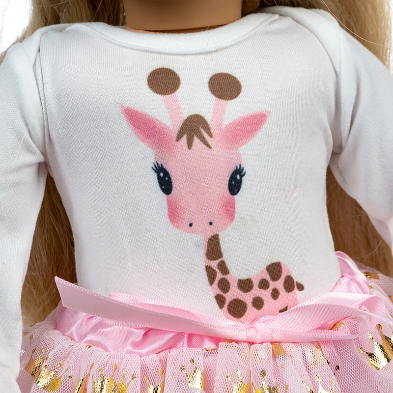 Кукла для новорожденных 18 дюймов 43 см американская одежда девочек розовый