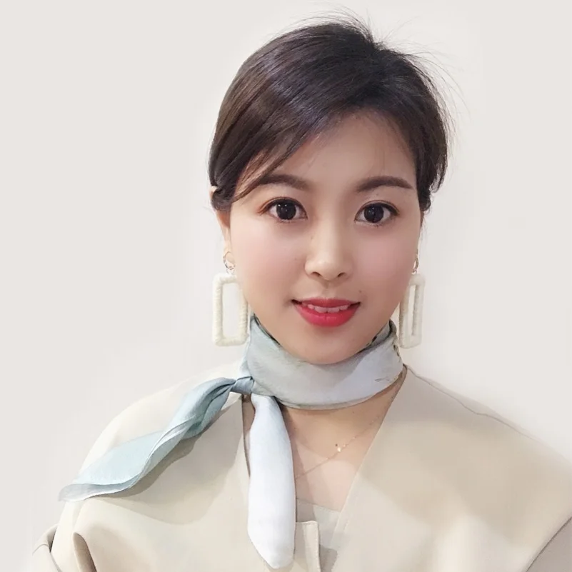 Цветочный квадратный шелковый шарф высокого качества женский с новым принтом