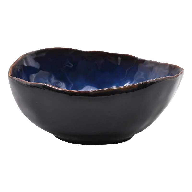 

European porcelain deep bowl irregular bowl creative tableware irregular bowl dishes set noodle bowl WY72014