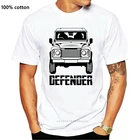 Лидер продаж, Мужская футболка, модная мужская футболка Defender 90 110 Off Road Land, летняя футболка