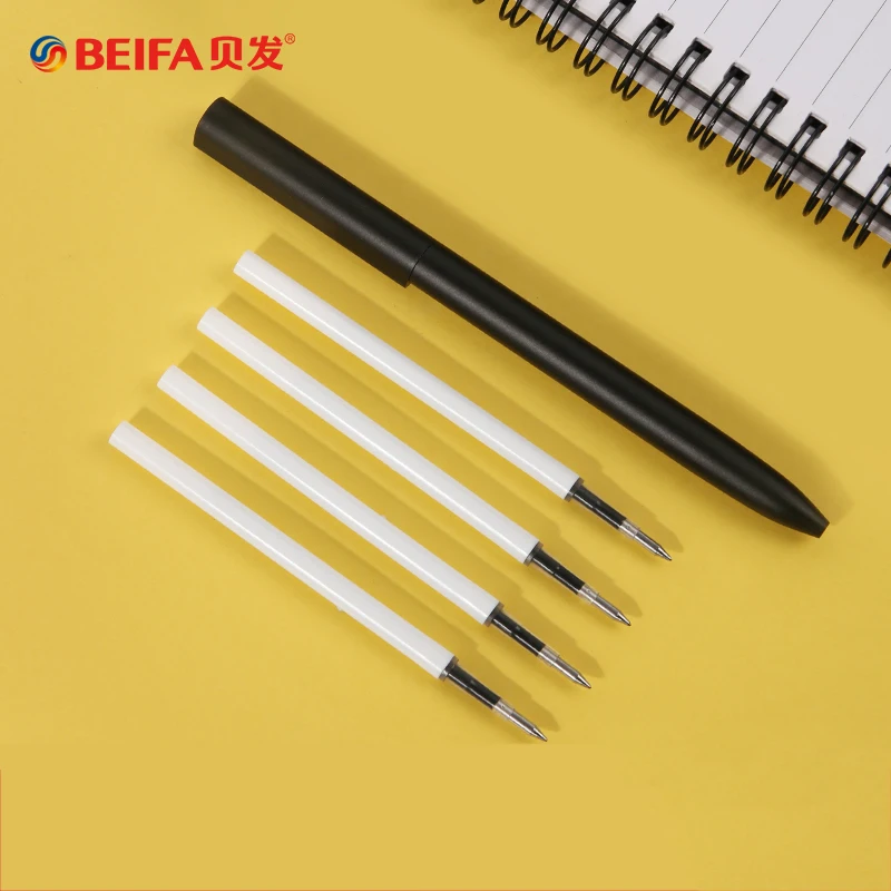 

BEIFA Metal Rotating Pens 0.5MM Black Ink Black/Gold Gel Pen With Refill For Xiaomi Mijia Sign Pen High-End For Business Office