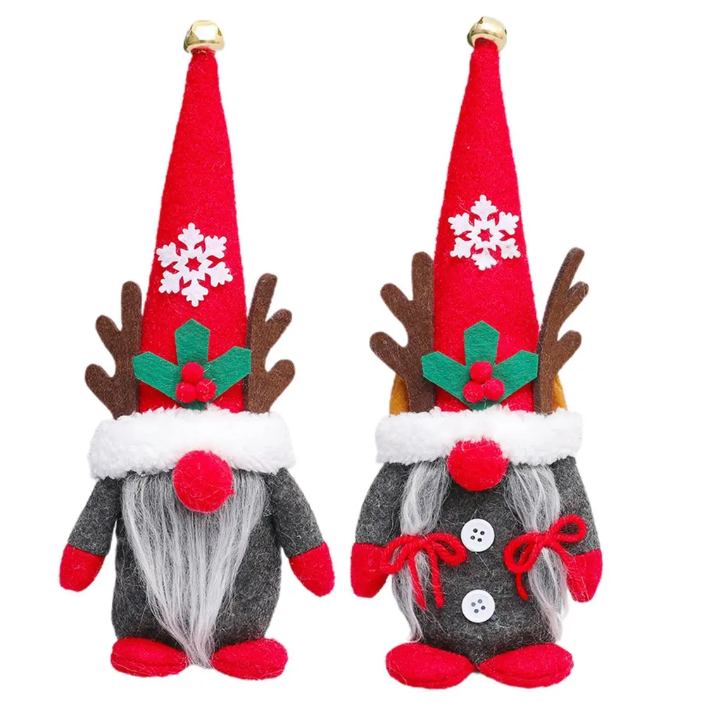 

Декор для гномов, Рождество, Новый Год, творческие оленьи рога, карликовые украшения, Шведский гном, Рождество, Безликий лес, кукла для пожил...