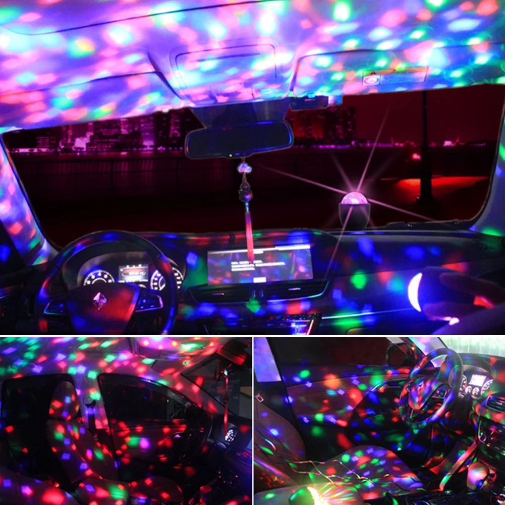 Мини RGB диско вечерние светильник 3 Вт DJ сценический ing Effect шариковый s USB Powered
