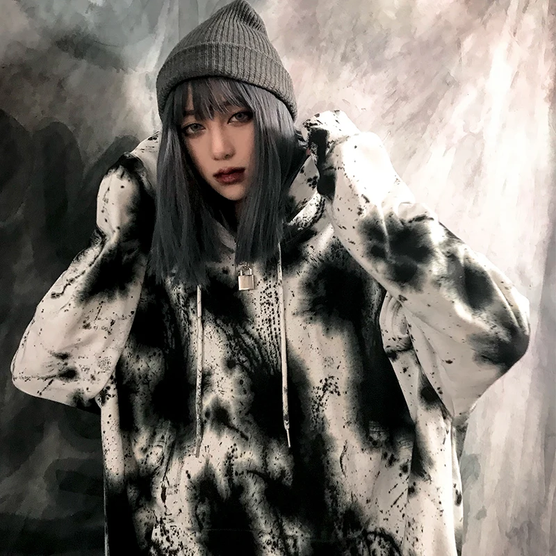 Негабаритных Толстовки пейзаж 3D принт женские толстовки Зимний пуловер с