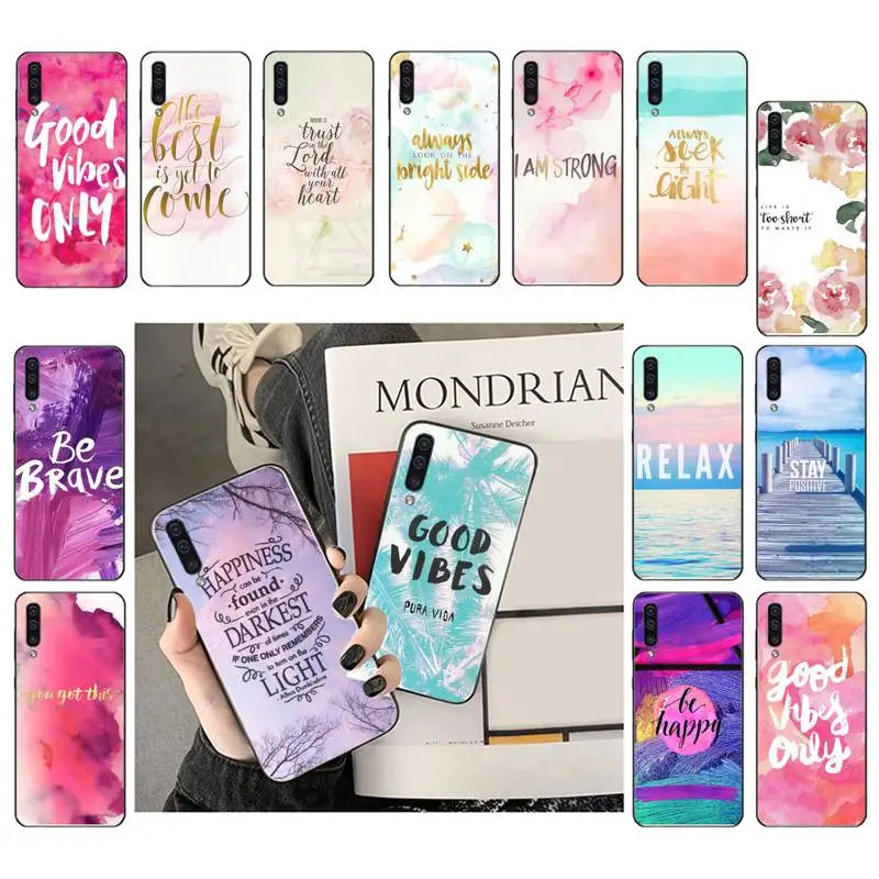 Положительный хорошая атмосфера Only Love счастливый чехол для телефона Samsung Galaxy A51 A71