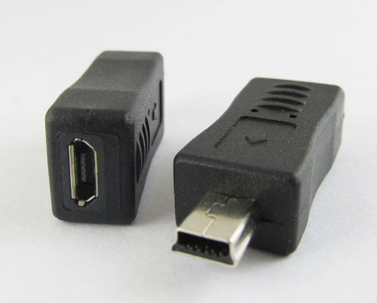 

10 x Mini 5pin USB Male Plug To Micro 5pin Female USB Adapter Connector