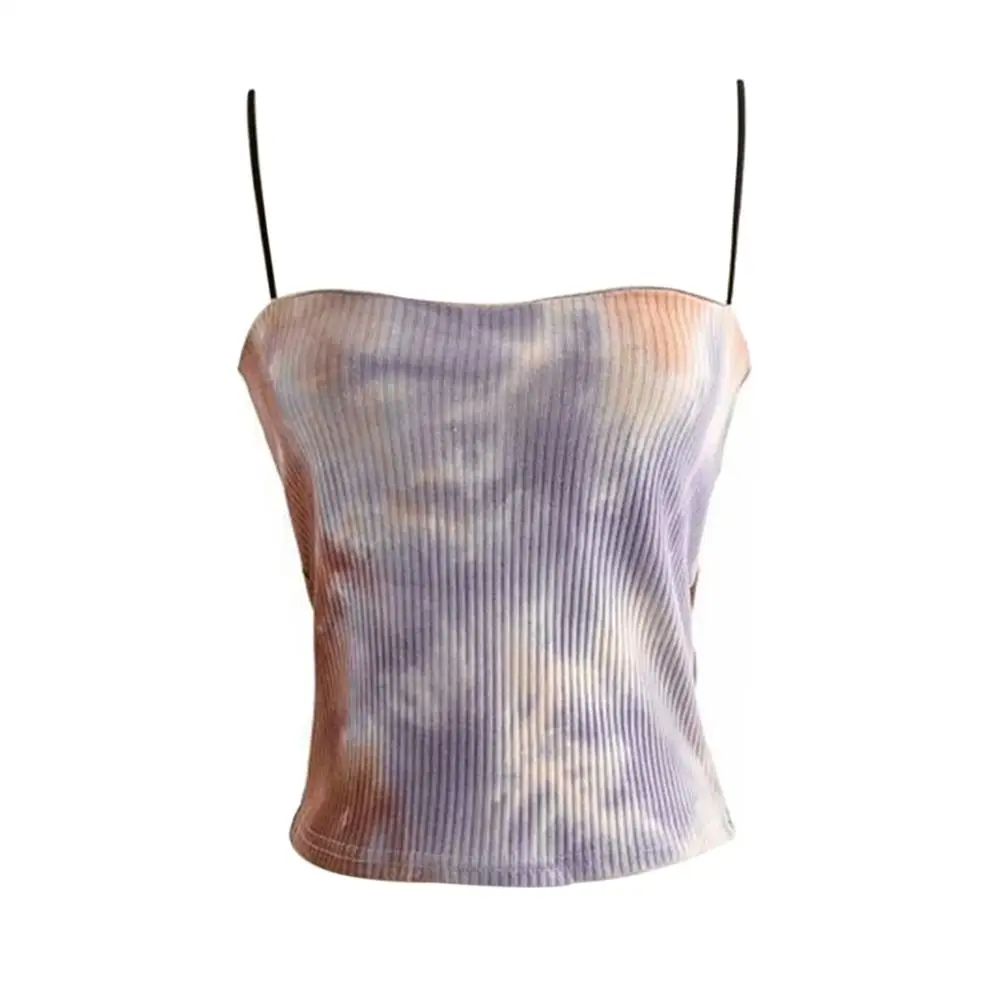 Женская блузка на бретельках летняя пикантная с открытой спиной 2020 | одежда