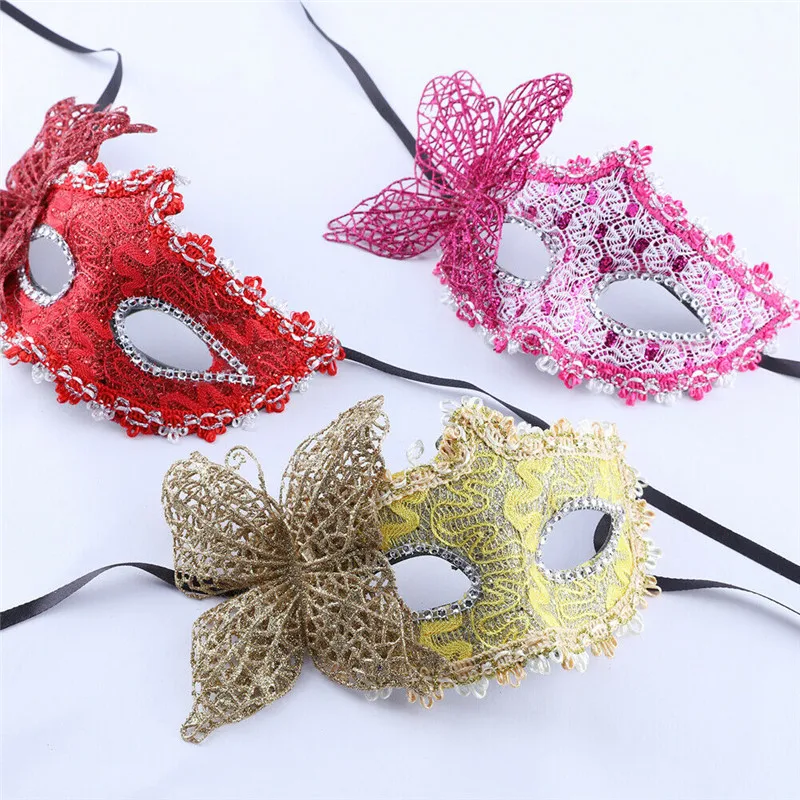 New Sexy Women Lace Mask Fashion Venice Venetian Masquerade Ball Party Masks Female Carnival Face Eyes Decors | Дом и сад