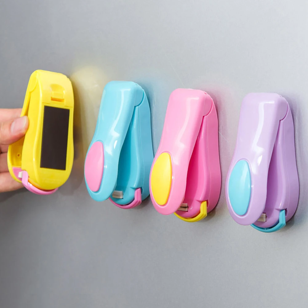 2 шт. портативный пластиковый мешок Зажимы Ручной мини электрический тепла