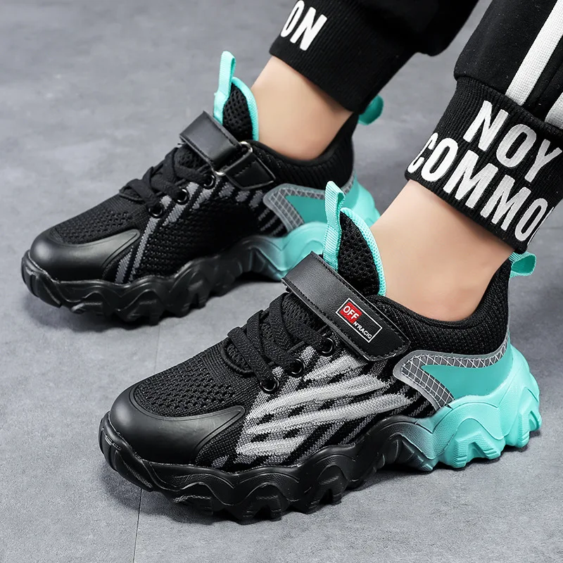 

2021New Boys Sneakers Children Casual Shoes For Kids Mesh Shoes Rubber Breathable Fashion Tenis Running Outdoor Trainers