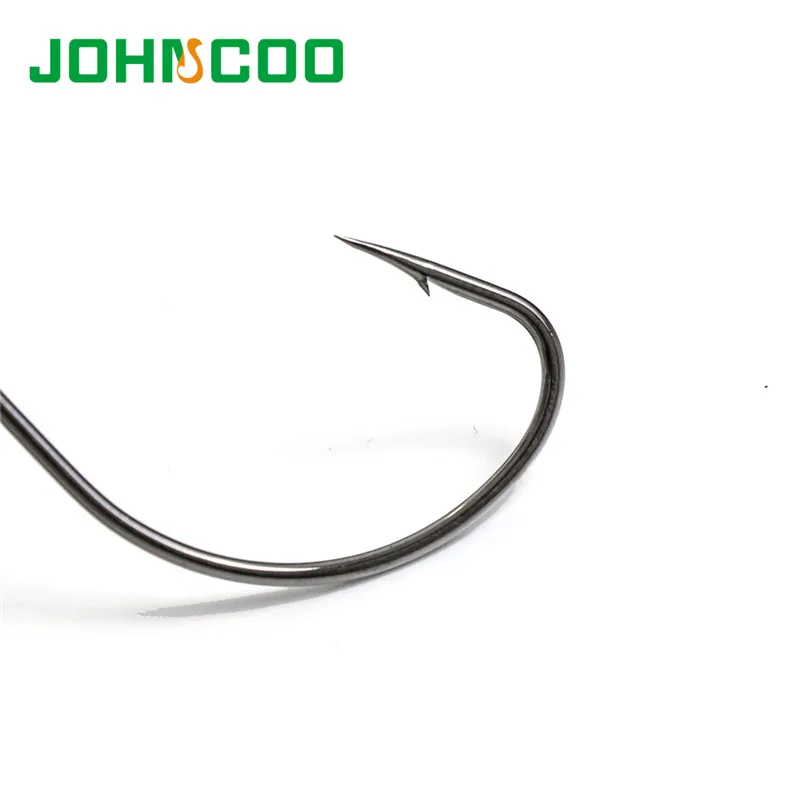 JOHNCOO 10 шт. 4 #2 #1 #2/0 # Высокие рыболовные крючки широкий крючок острый мягкий наживка