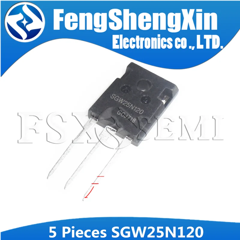 5pcs SGW25N120 TO-247 25N120 TO247 Fast IGBT in NPT-technology