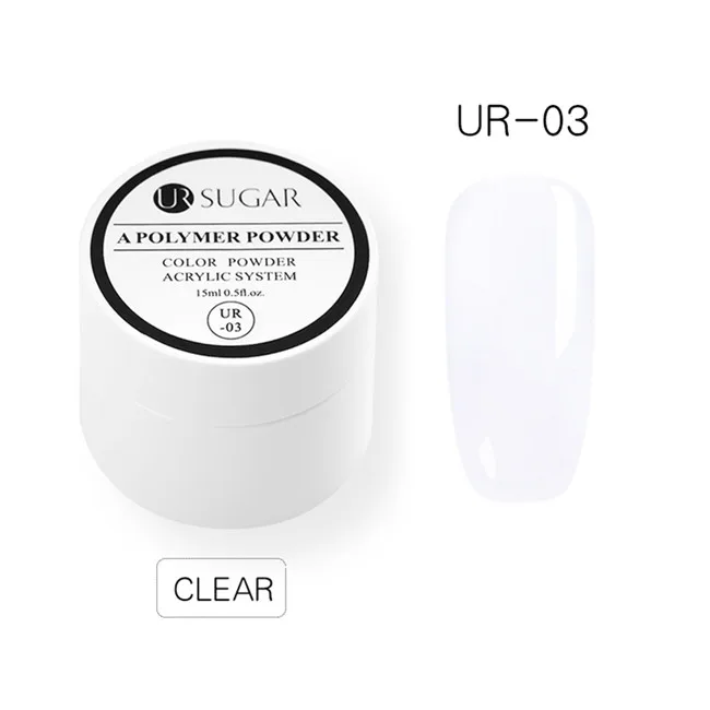 Acrylic Powder 3 UR SUGAR 15 мл акриловый порошок для ногтей резьба расширение французские ногти полимерный порошок акриловая жидкость украшение для ногтей набор инструментов - Цвет: Acrylic Powder 3