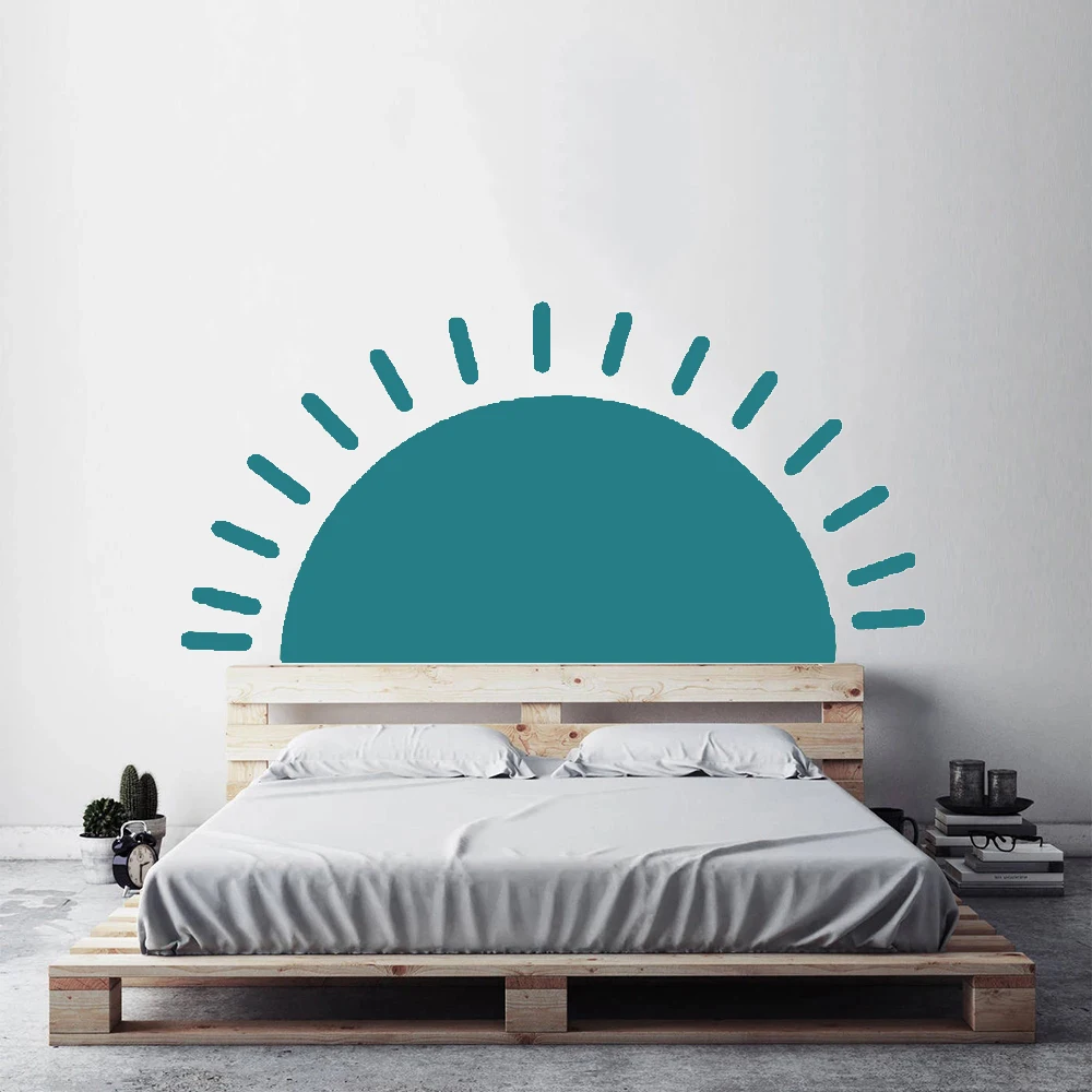 Настенные стикеры в стиле бохо с изображением полусолнца наклейки виниловые