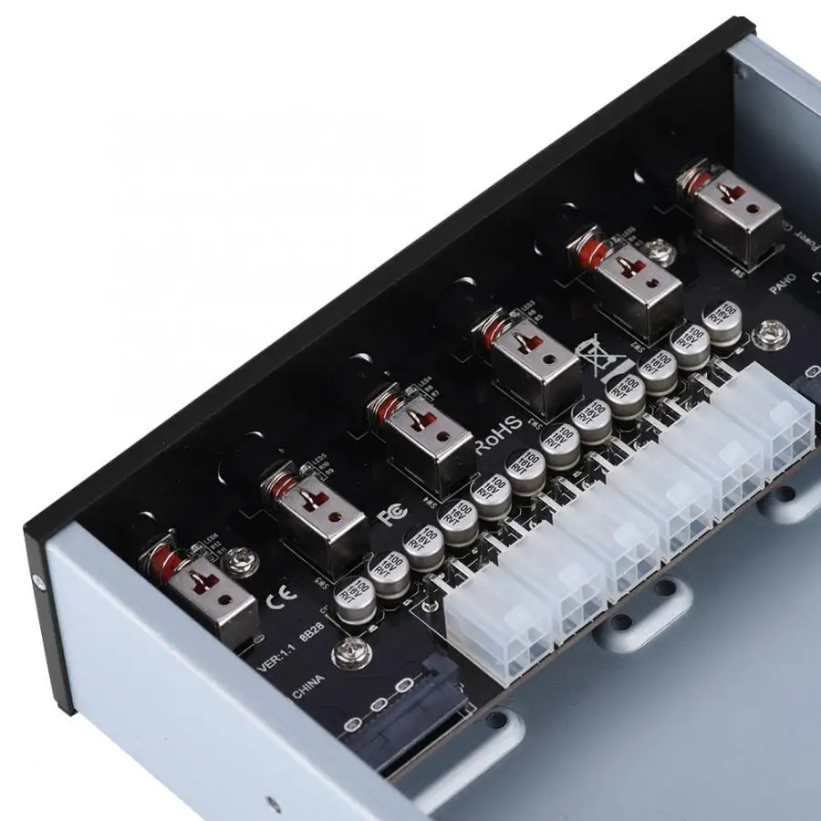 6 BAY HDD Hard Drive Power Switch Controller For Desktop PC Computer SATA Disk |