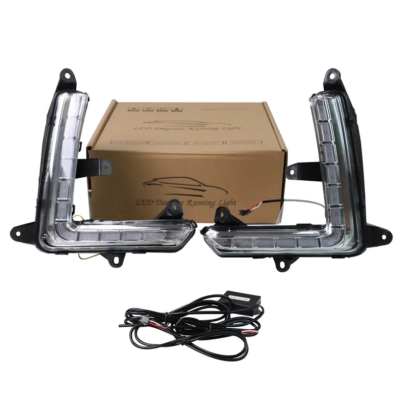 

for Trumpchi Gs4 Streamer Steering Two-Color Square Daytime Running Lights 2Pcs