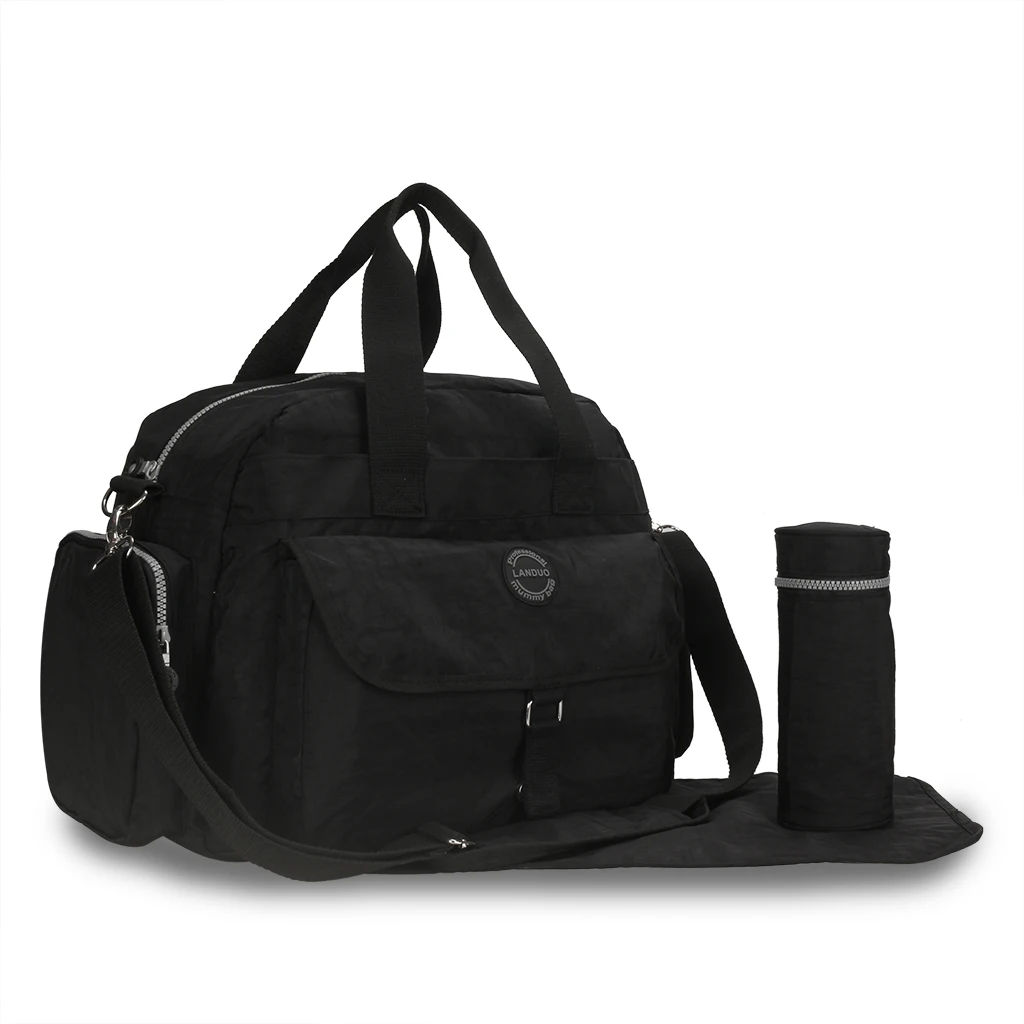 

Модная водонепроницаемая сумка для мам для подгузников, вместительная Изолированная детская дорожная сумка для мам, спортивных поездок, сменные мешки для младенцев