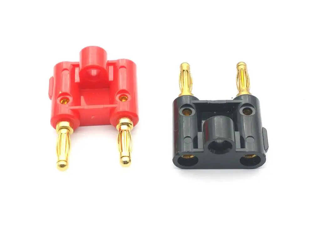 20 шт 4 мм разъем банана для связывания пост Джек динамик позолоченный двойной|plug